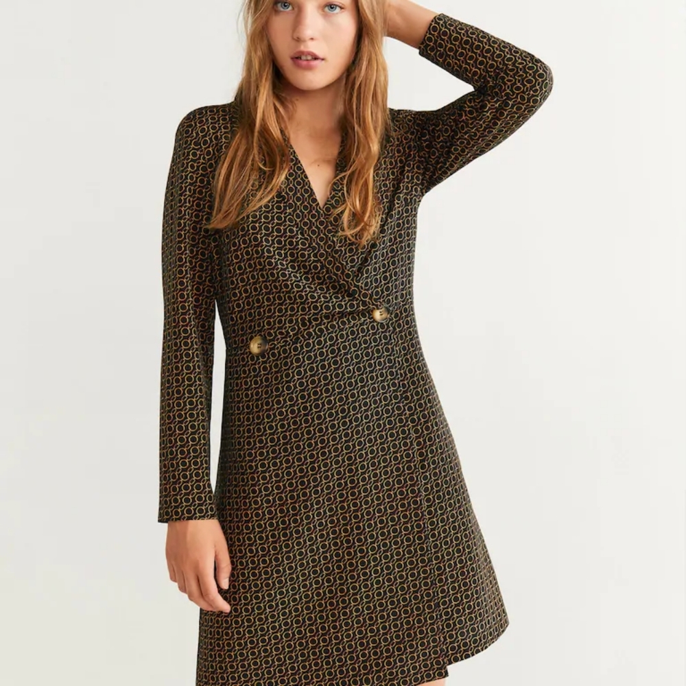 Mango chain print dress
